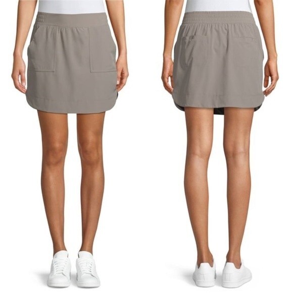 Apana Active Woven Skort Warm Gray Shorts With Over Skirt Women’s Size Medium - Picture 1 of 12